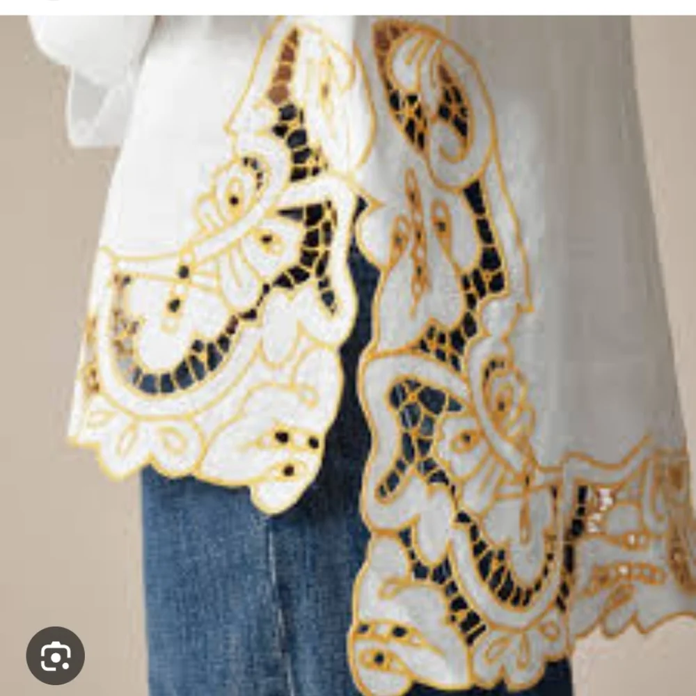 J. Crew cutwork tunic